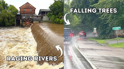 Pigeon Forge & Gatlinburg Heavy Rain Causes Road & Attraction Closures