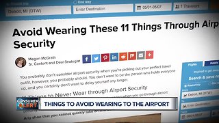 Things to avoid wearing to the airport