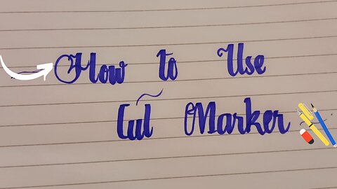 How to Use cut marker