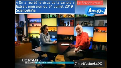 Ils font « mumuse » avec la "création" de virus : « On a "recréé" le virus de la variole »