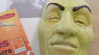 Paper Mache Halloween Witch Mask