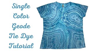 Tie-Dye Designs: Single Color Geode ~ Christmas Tie Dye ~ Clear Sky