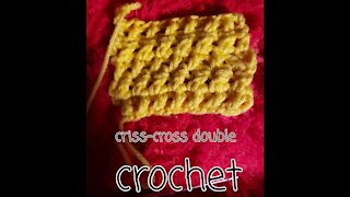 Criss-cross double crochet