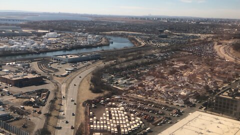 Aerial View Around JFK Airport NY