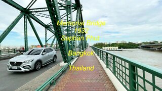Memorial Bridge 1932 Saphan Phut in Bangkok Thailand