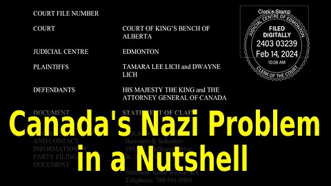 Canada's Nazi Problem in a Nutshell - 🎵 Pink Floyd - On the Turning Away 🎵