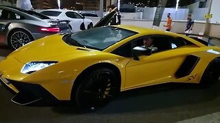Pearl yellow Lamborghini LP750-4 SV the most brutal Aventador? [4k 60p]