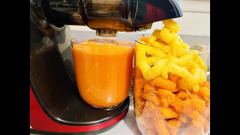 Tasty Carrots Pineapple Juice Ideas at home