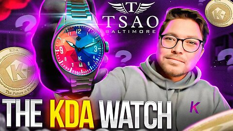 The KDA Titanium Watch From Tsao Baltimore! ⌚Get A Lifetime Kadena Benefits Plus NFT Authentication.