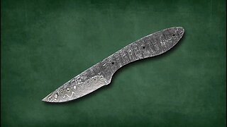 Skinning Hunting Knife Hand Forged Damascus Steel Blank Blade Camping Knife,Knife Making Supply
