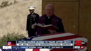 Fallen WWII Marine buried 74 years after death