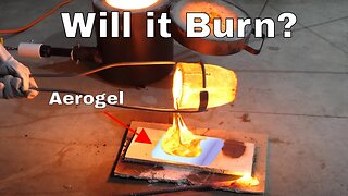 Pouring Lava on Aerogel-Will it Burn?