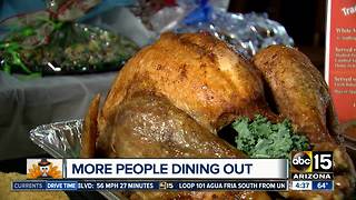 More people dining out this Thankgiving