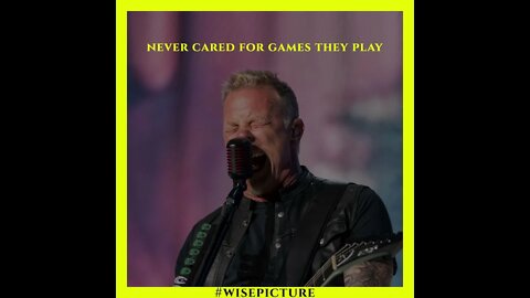 James Hetfield doesn't care...