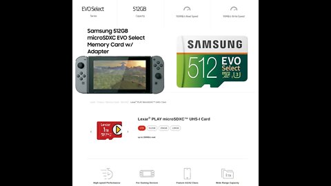 Samsung Vs Lexar Micro SD on the Nintendo Switch