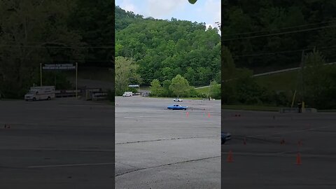 Big Block Nova rolling on an autocross at #bristolmotorspeedway #scca #carguys #nova bigblocknova