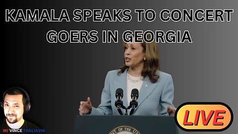KAMALA SPEAKS TO CONCERT GOERS IN GEORGIA