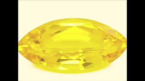 Chatham Marquise Cut Yellow Sapphire: Lab-grown marquise yellow sapphire, medium tone