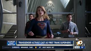 Transgender activist cast as superhero