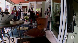 Boca Raton women hold small gathering to celebrate inauguration