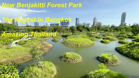 Benchakitti forest park the largest in Bangkok Amazing Thailand