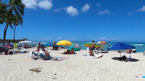 HAWAII - WAIKIKI Beach - On the Beach - Another beautiful day for people watching!-1