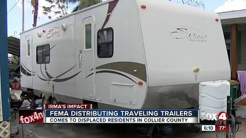 When are FEMA trailers heading to Collier County?