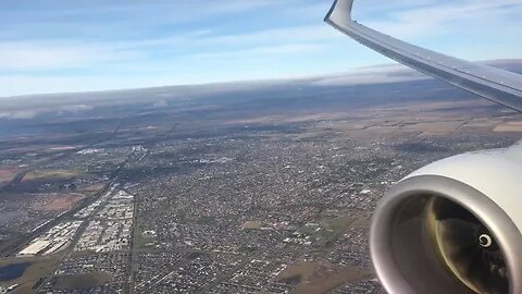 [Engine view] Qantas B737-800 LANDING and TAXI at Melbourne Airport (MEL)