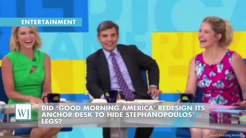 Did ‘Good Morning America’ Redesign Its Anchor Desk To Hide Stephanopoulos’ Legs?
