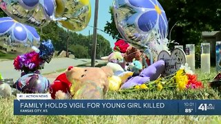 Family holds vigil for young girl killed