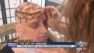 A beautiful crown: Young mother with Breast Cancer heals through art