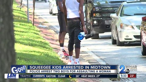 Squeegee kids arrested on assault charges