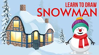 Learn How to Draw a Snowman | Easy Kids Drawing | Kids Art Tutorial