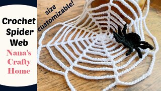 How to crochet an easy, beginner-friendly Spiderweb!