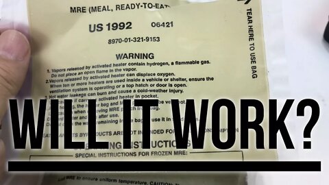 Will a 26 year old MRE flameless ration heater still work?