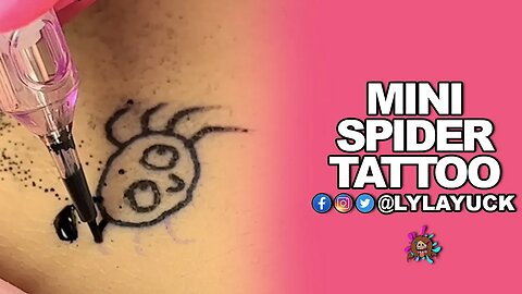Small Spider Tattoo Close Up Free Stencil Pack