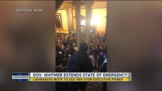 Gov. Whitmer extends state of emergency as armed protestors enter capitol
