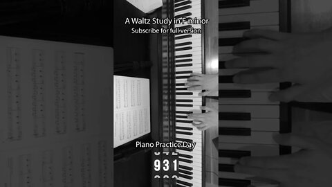 A waltz study in F minor by David Connors - Day 931 Progress