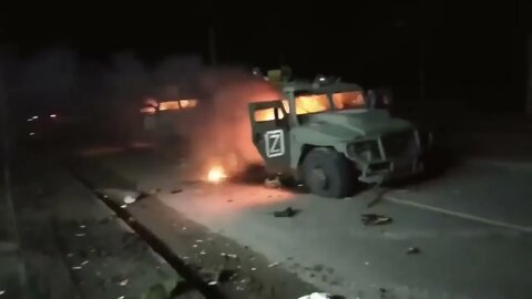 Russian Patrol Destroyed in Kharkiv Breaking News Feb 28