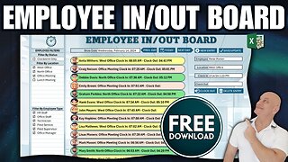 How To Create An Employee In/Out Board From Scratch In Excel [FREE TEMPLATE]