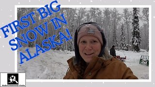 First big snow storm in south central Alaska
