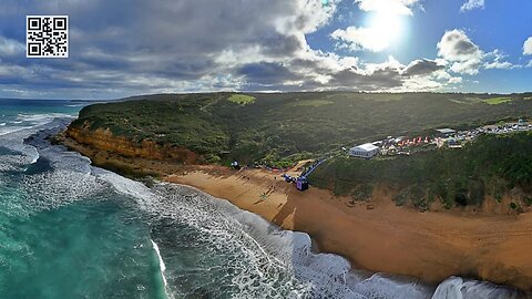 Bells Beach Longboard Classic: An Aerial Perspective 31 Aug 2023