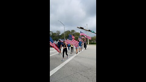 American Flag Walk Feb 19, 2022 - Vero Beach, FL - *We walk Barber Bridge every Saturday 10 am*