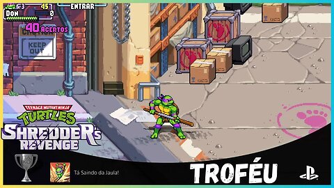 TROFÉU TÁ SAINDO DA JAULA | TEENAGE MUTANT NINJA TURTLES SHREDDER'S REVENGE