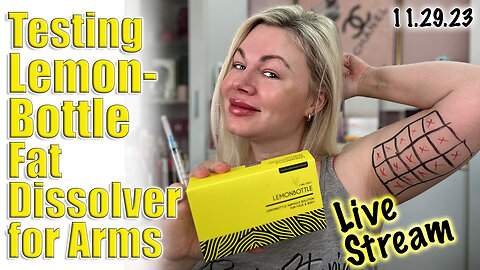 Live Stream Testing Lemon Bottle Fat Dissolver for Arms, AceCosm | Code Jessica10 Saves you money