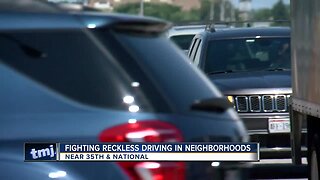 People try to curb reckless driving in neighborhoods