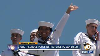 USS Theodore Roosevelt returns to San DIego