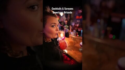 COCKTAILS & SCREAMS - DOWNTOWN ORLANDO #cocktails #cocktailsandscreams #cocktailbar