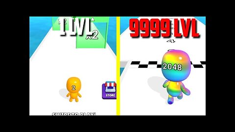 MAX LEVEL in Man Runner 2048 Gameplay