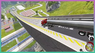 TruckFails | Explosive Ramp vs Trucks Fails #110 | BeamNG.Drive |TrucksFails